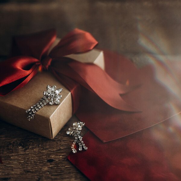 Elegante Ohrringe in Geschenkbox - Schmuck zum Verschenken